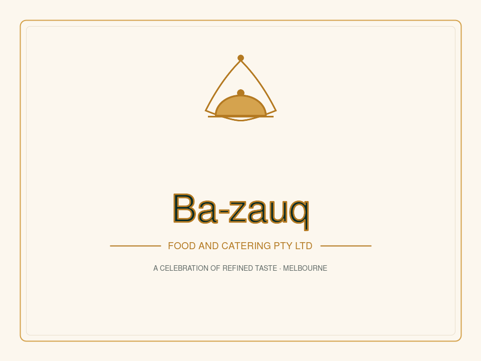 Ba-zauq brand story and refined taste poster